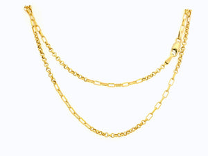 VINTAGE ITALIAN 44cm CHAIN 9ct GOLD