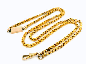 ANTIQUE VICTORIAN GUARD CHAIN 15ct GOLD