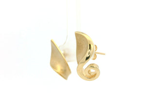 RETRO c1980’s EARRINGS 9ct GOLD