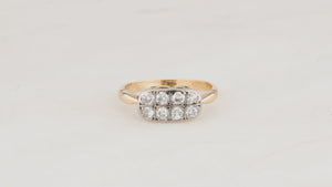 ANTIQUE EDWARDIAN .48ct DAIMOND RING 18ct GOLD & PLATINUM