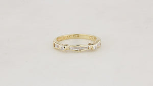 VINTAGE ART DECO c1930 DIAMOND RING 18ct GOLD