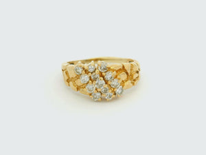 VINTAGE MID-CENTURY DIAMOND RING 14ct GOLD