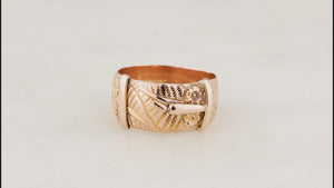 ANTIQUE EDWARDIAN BUCKLE RING 9ct GOLD