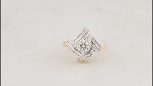 VINTAGE c1940/50 DIAMOND RING 14ct GOLD