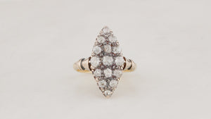 ANTIQUE AUSTRALIAN 1ct DIAMOND RING 15ct GOLD