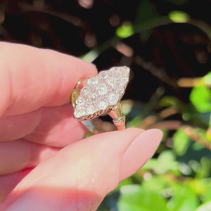 ANTIQUE AUSTRALIAN 1ct DIAMOND RING 15ct GOLD