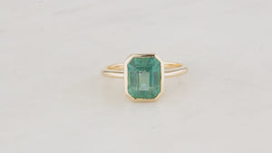 CUSTOM 2.75ct EMERALD RING 10ct GOLD