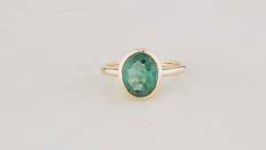 CUSTOM 2.30ct EMERALD RING 10ct GOLD