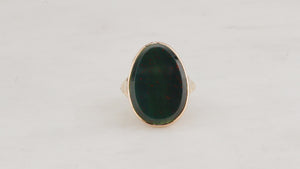 ANTIQUE EDWARDIAN BLOODSTONE RING 14ct GOLD