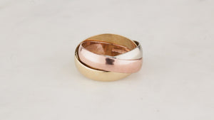 VINTAGE RUSSIAN WEDDING BANDS 9ct GOLD