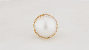 VINTAGE MABE PEARL RING 14ct GOLD