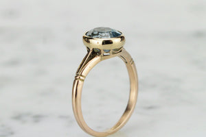 VINTAGE ART DECO ERA c1930’s TOPAZ RING ON 9ct YELLOW GOLD