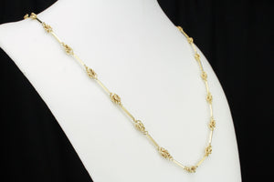 VINTAGE ESTATE FANCY LINK CHAIN ON 18ct YELLOW GOLD
