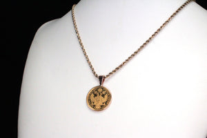 AUSTRIAN/HUNGARIAN 1882 1 DUCAT COIN PENDANT 23.63ct GOLD WITH A 14ct SURROUND