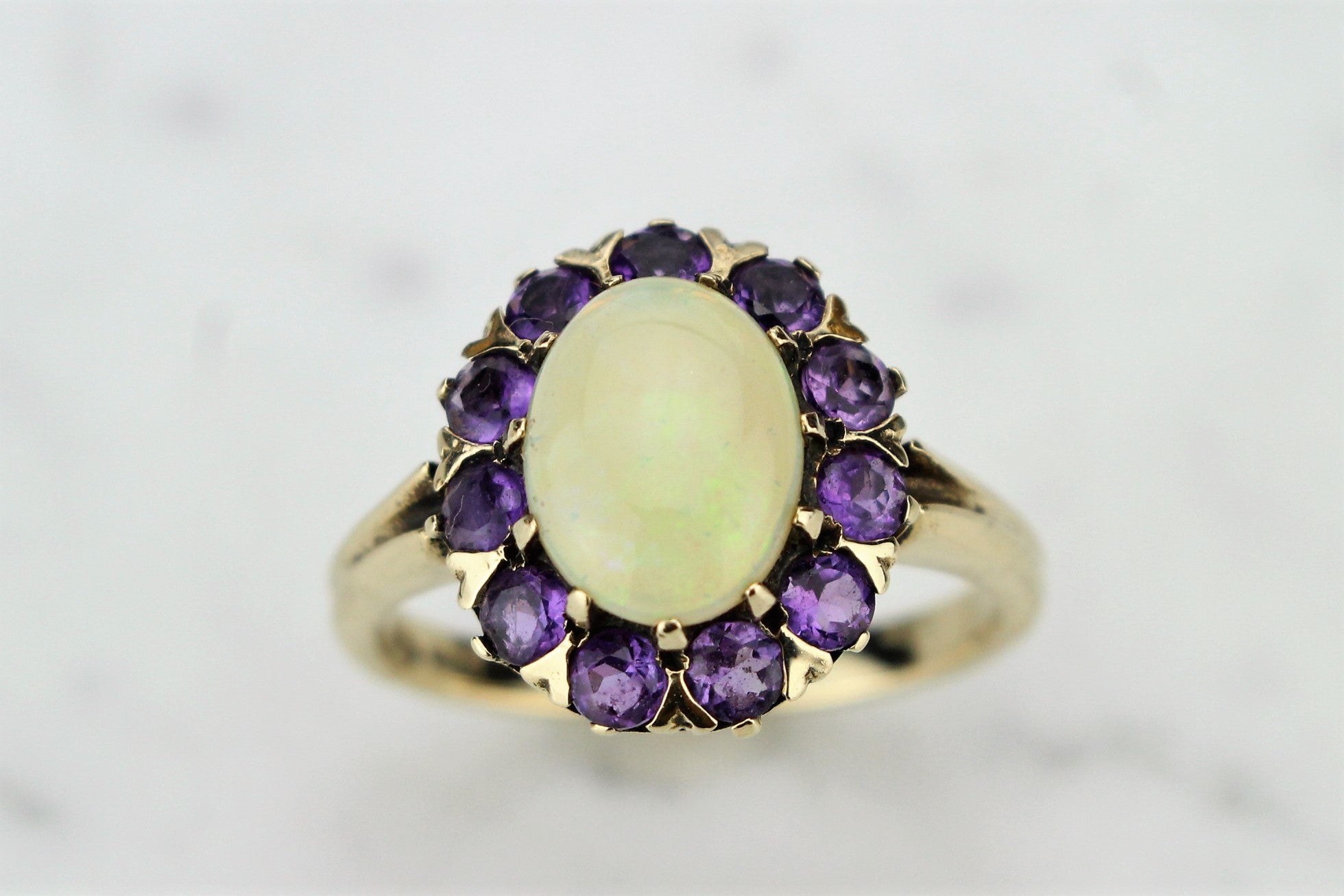 Estate on sale amethyst ring