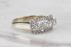 RETRO c1980’s .90ct DIAMOND RING ON 14ct YELLOW GOLD