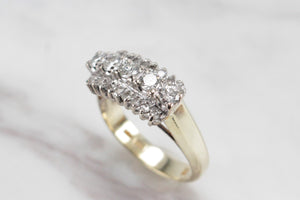 RETRO c1980’s .90ct DIAMOND RING ON 14ct YELLOW GOLD