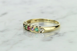 VINTAGE ESTATE ‘DEAREST’ RING ON 9ct YELLOW GOLD