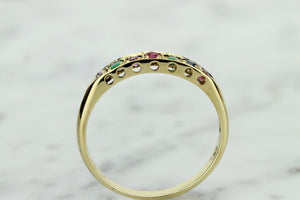 VINTAGE ESTATE ‘DEAREST’ RING ON 9ct YELLOW GOLD