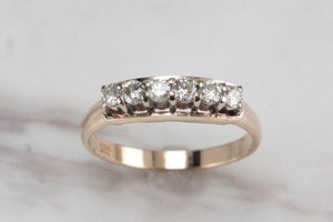 VINTAGE ESTATE c1970’s DIAMOND RING ON 14ct YELLOW GOLD