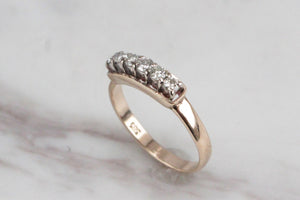 VINTAGE ESTATE c1970’s DIAMOND RING ON 14ct YELLOW GOLD