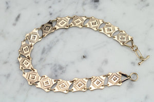 ANTIQUE ORIGINAL VICTORIAN c1880’s BRACELET ON 9ct ROSE GOLD