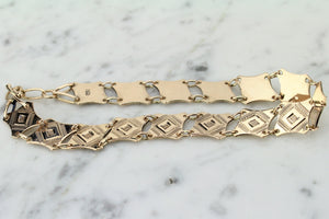 ANTIQUE ORIGINAL VICTORIAN c1880’s BRACELET ON 9ct ROSE GOLD