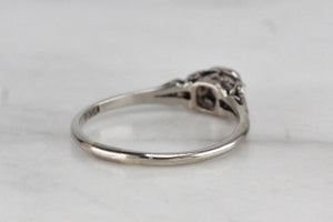 ANTIQUE ART DECO c1920 DIAMOND RING ON 18ct WHITE GOLD & PALLADIUM