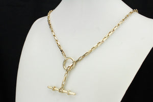 VINTAGE ESTATE FOB CHAIN ON 9ct YELLOW GOLD